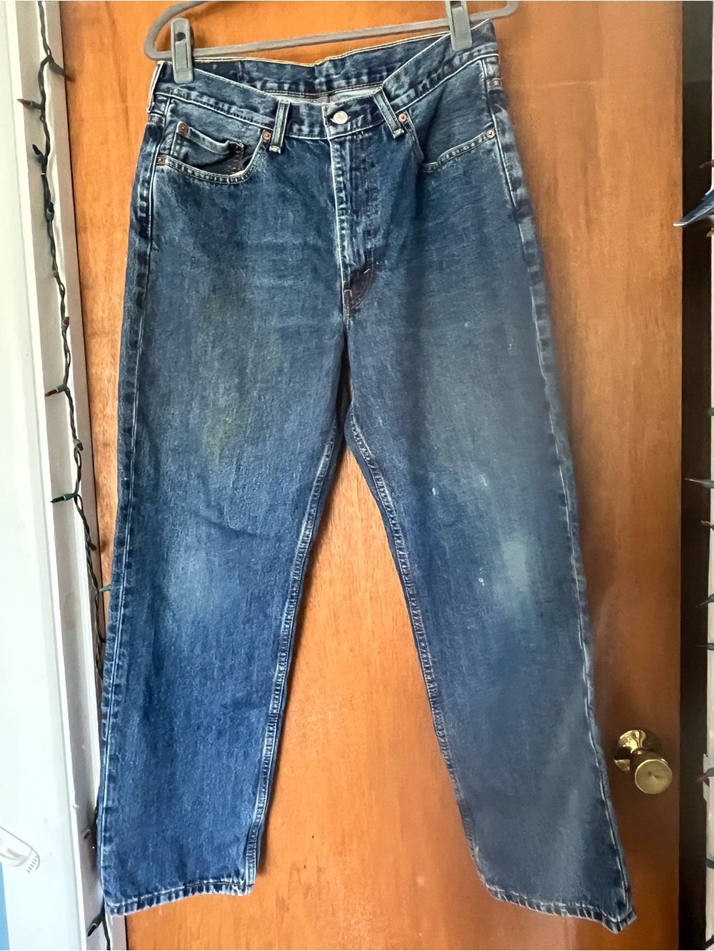 Levi's Indigo Blue Relaxed Straight Jeans